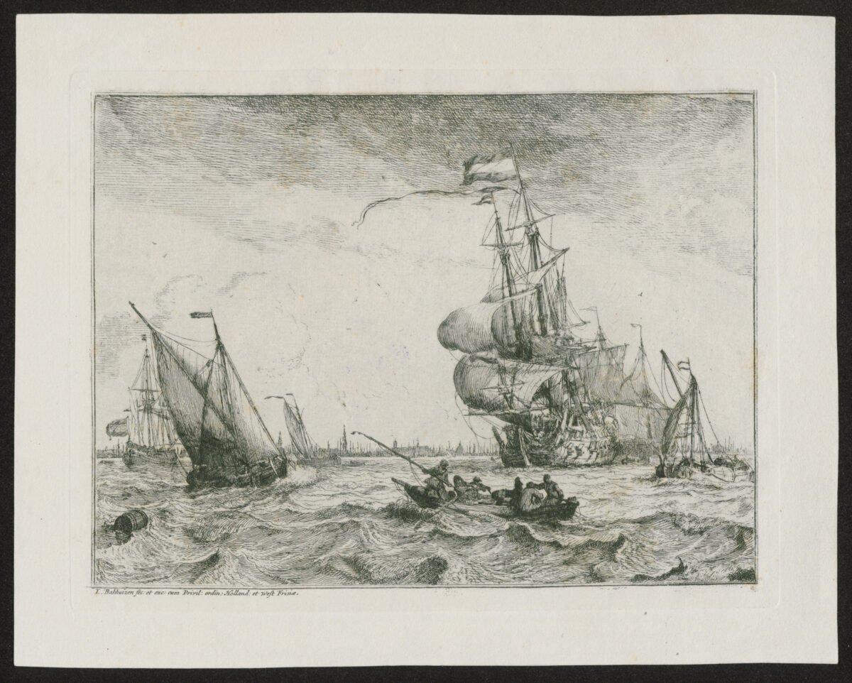 <span class="numbwork">1255</span > <span class="bullwork">•</span > Vista del IJ con un barco de remos (cerca de Ámsterdam) - Image 2