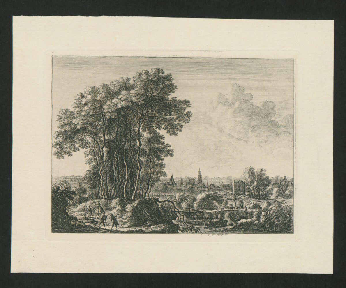 <span class="numbwork">1260</span > <span class="bullwork">•</span > Paisaje con jinete y tres viajeros - Image 2