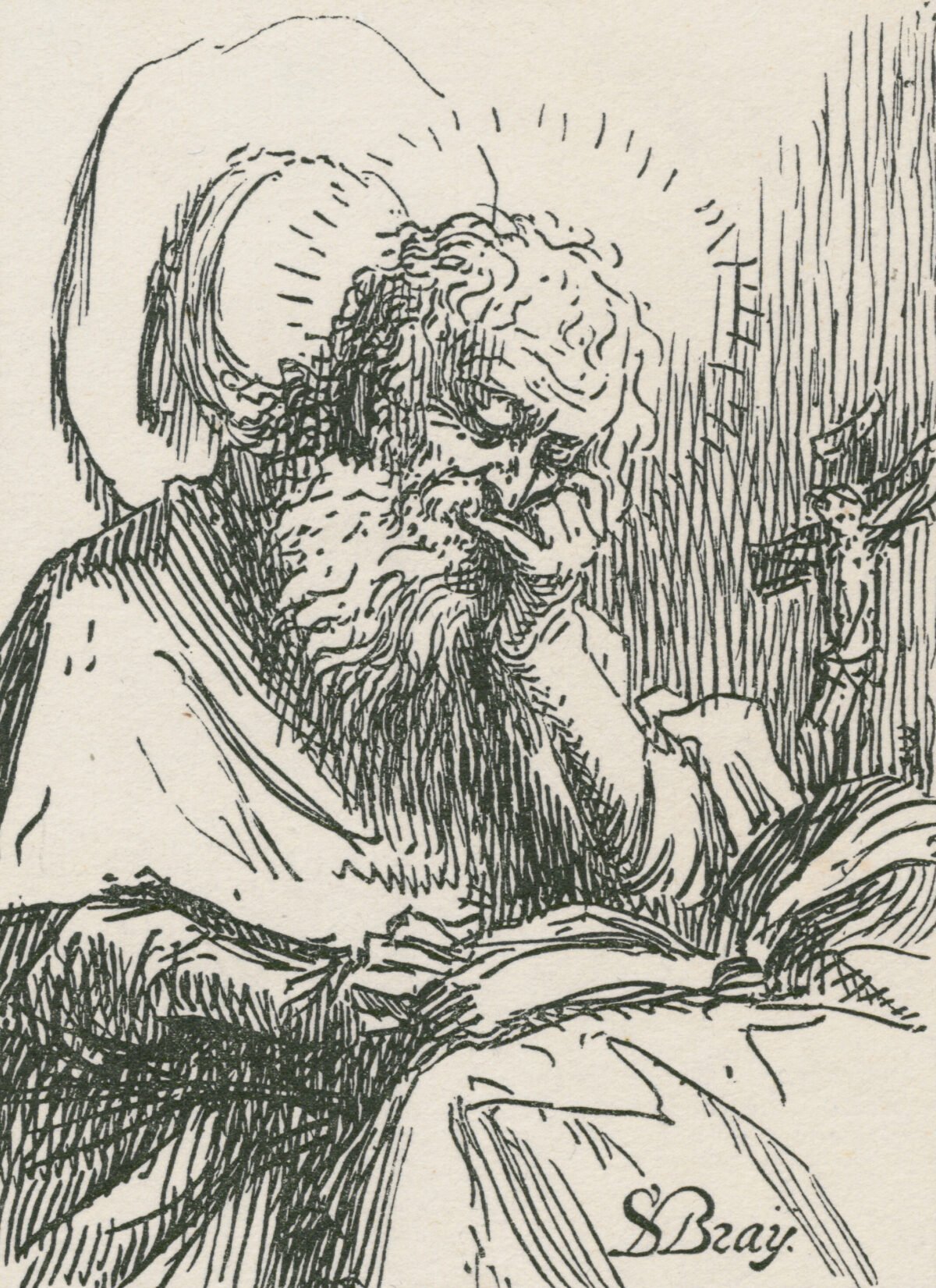 <span class="numbwork">1261</span > <span class="bullwork">•</span > San Jerónimo sentado leyendo la Biblia
