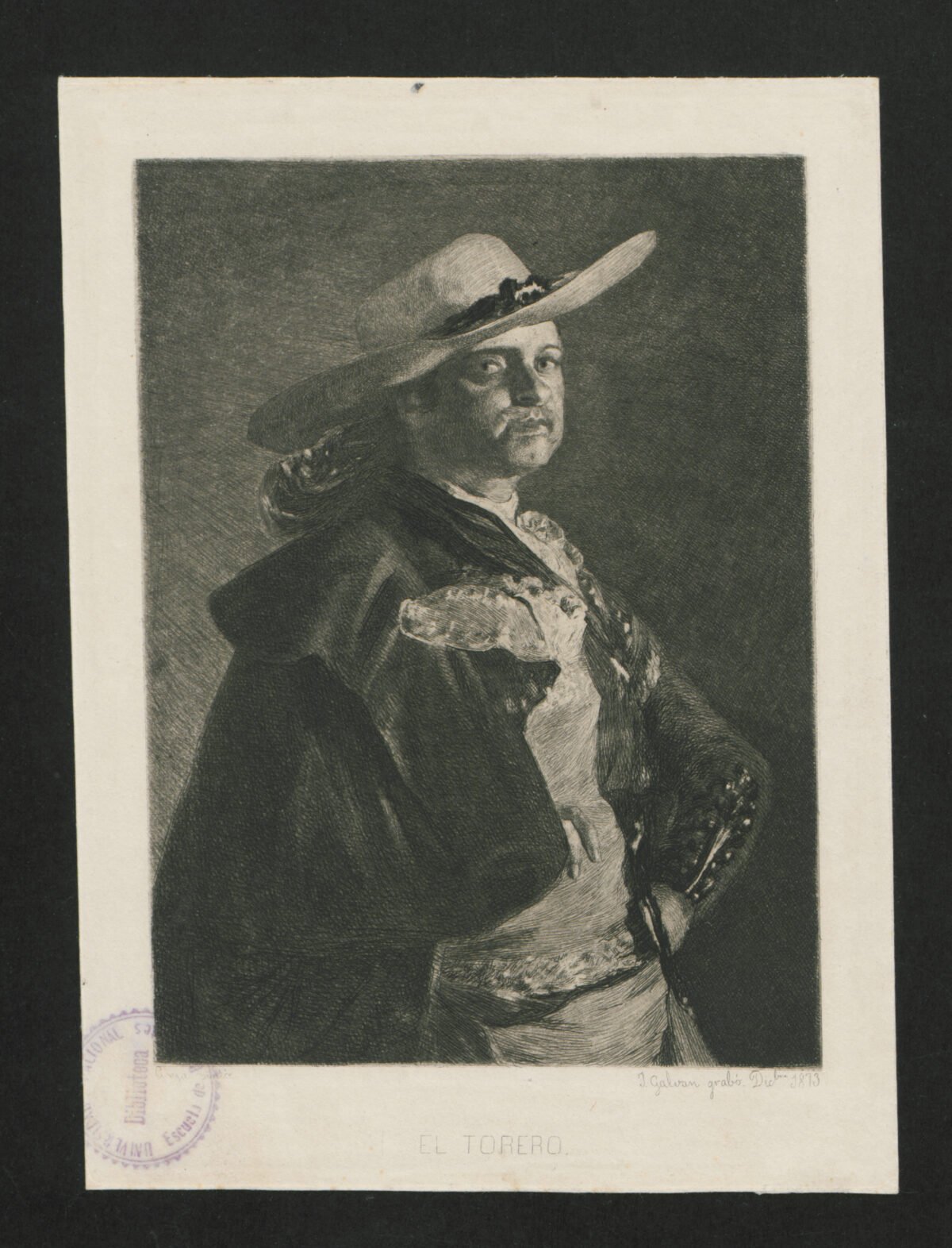 <span class="numbwork">1271</span > <span class="bullwork">•</span > Retrato de un desconocido (El torero) - Image 2