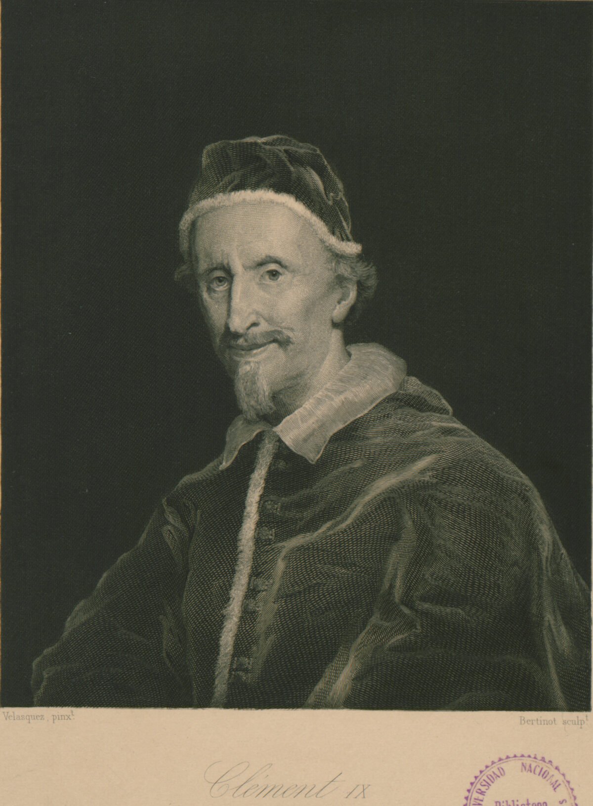 <span class="numbwork">1272</span > <span class="bullwork">•</span > Retrato del Papa Clemente IX