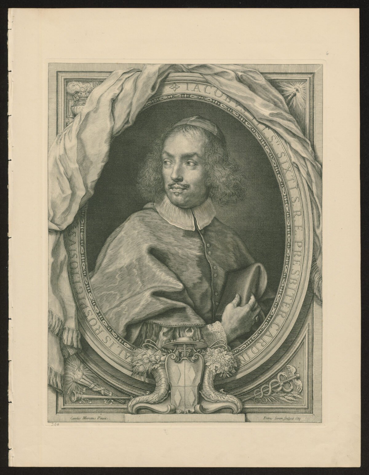 <span class="numbwork">1309</span > <span class="bullwork">•</span > Retrato de Jacques Sixte Rospigliosi  (Cardenal Arzobispo de Narbona) - Image 2