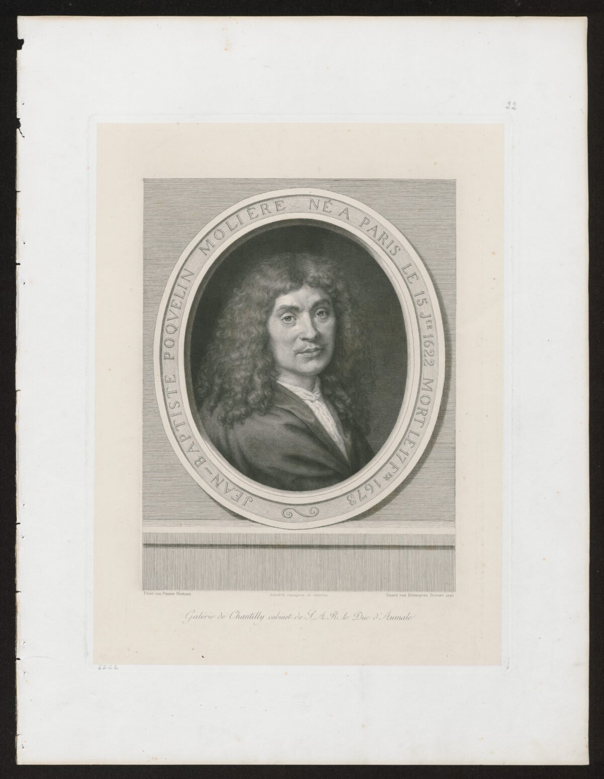 <span class="numbwork">1325</span > <span class="bullwork">•</span > Retrato de Jean-Baptiste Poquelin (Molière) - Image 2