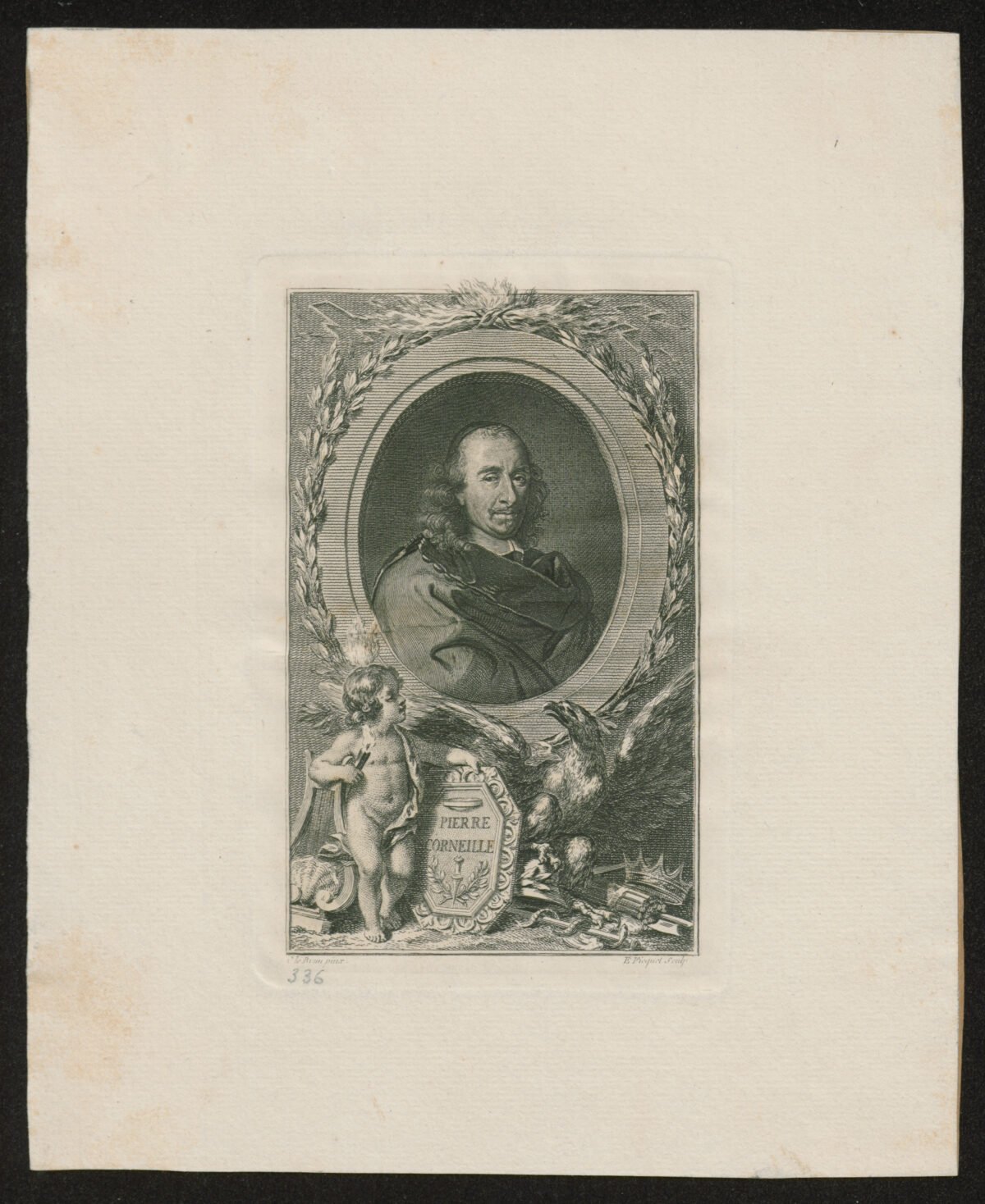 <span class="numbwork">1334</span > <span class="bullwork">•</span > Retrato del dramaturgo francés Corneille - Image 2