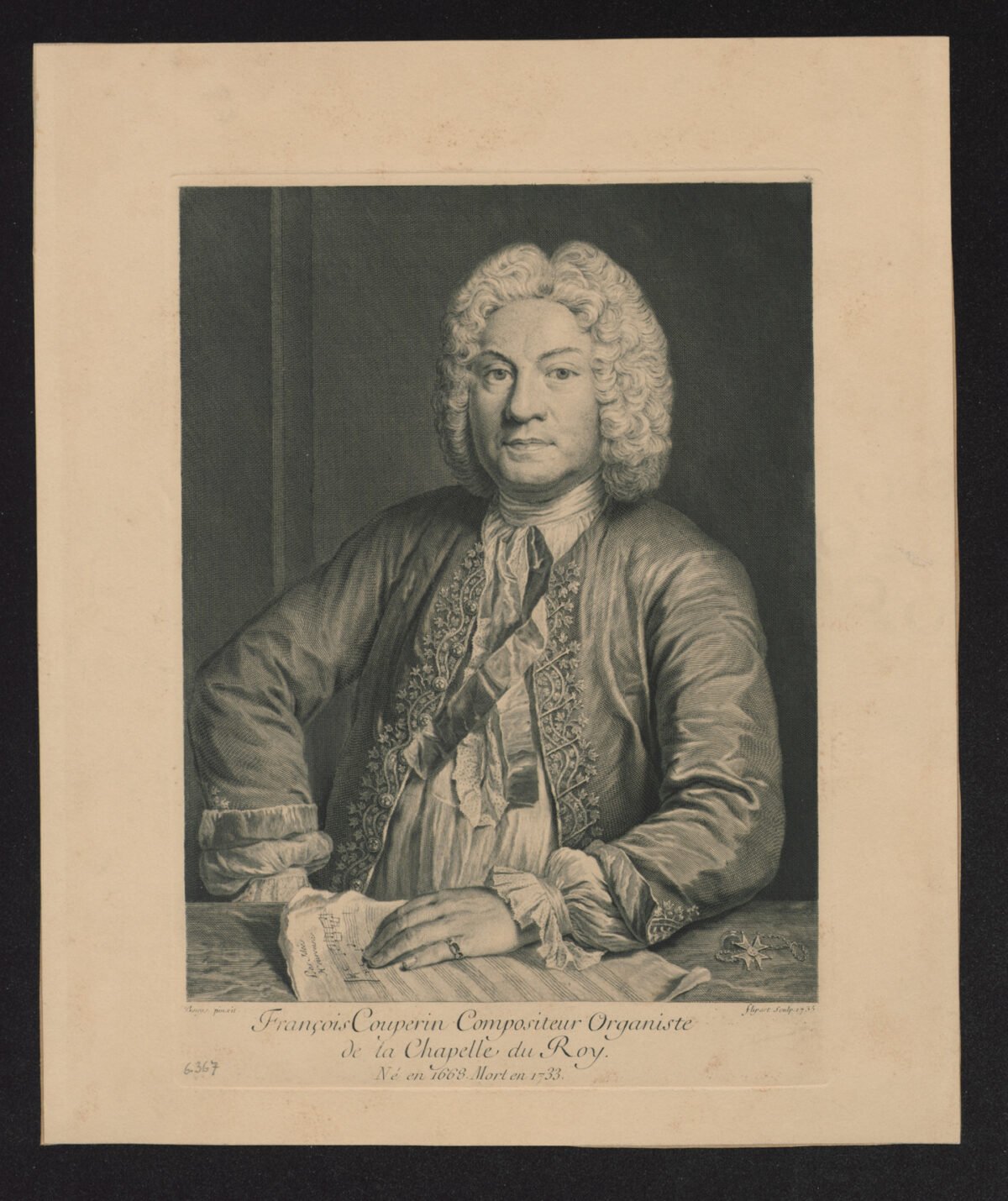 <span class="numbwork">1349</span > <span class="bullwork">•</span > Retrato del compositor François Couperin - Image 2