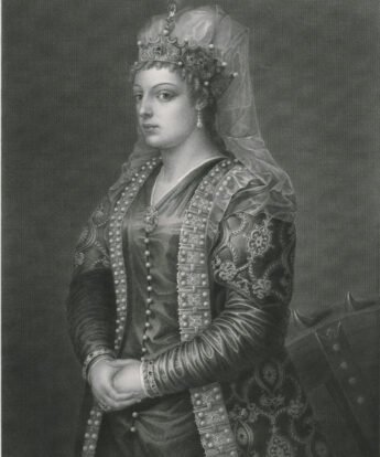 <span class="numbwork">1357</span > <span class="bullwork">•</span > Retrato de Caterina Cornaro (esposa del rey Jaime II de Chipre)