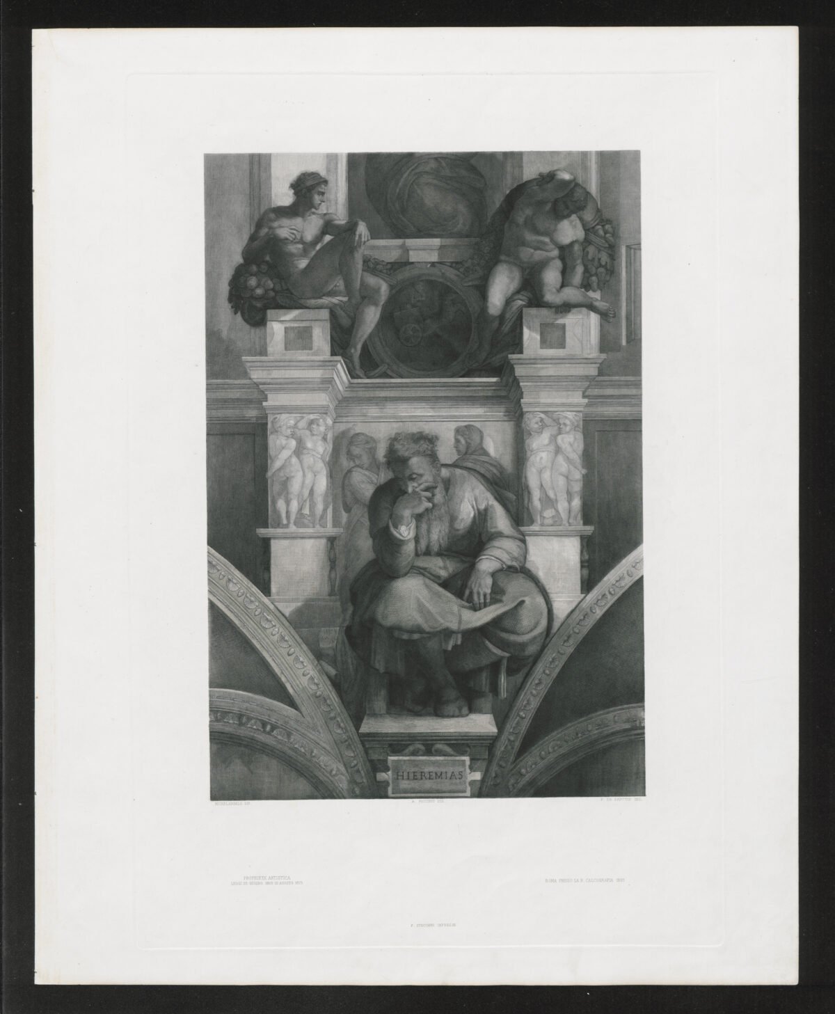 <span class="numbwork">1363</span > <span class="bullwork">•</span > Lamentación del profeta Jeremías (detalle del fresco de la Capilla Sixtina) - Image 2
