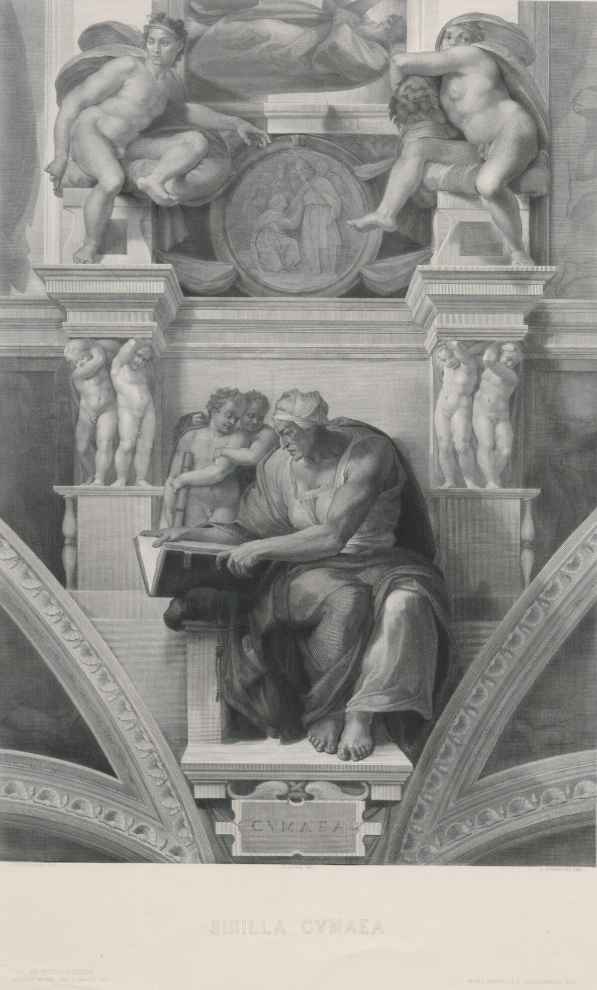 <span class="numbwork">1364</span > <span class="bullwork">•</span > Sibila de Cumas (detalle del fresco de la Capilla Sixtina)