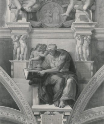 <span class="numbwork">1364</span > <span class="bullwork">•</span > Sibila de Cumas (detalle del fresco de la Capilla Sixtina)