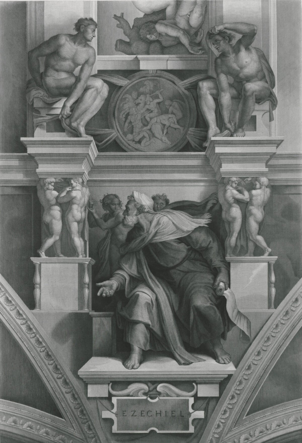 <span class="numbwork">1365</span > <span class="bullwork">•</span > El profeta Ezequiel (detalle del fresco de la Capilla Sixtina)