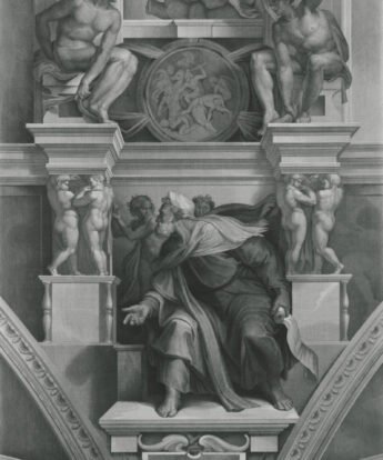 <span class="numbwork">1365</span > <span class="bullwork">•</span > El profeta Ezequiel (detalle del fresco de la Capilla Sixtina)