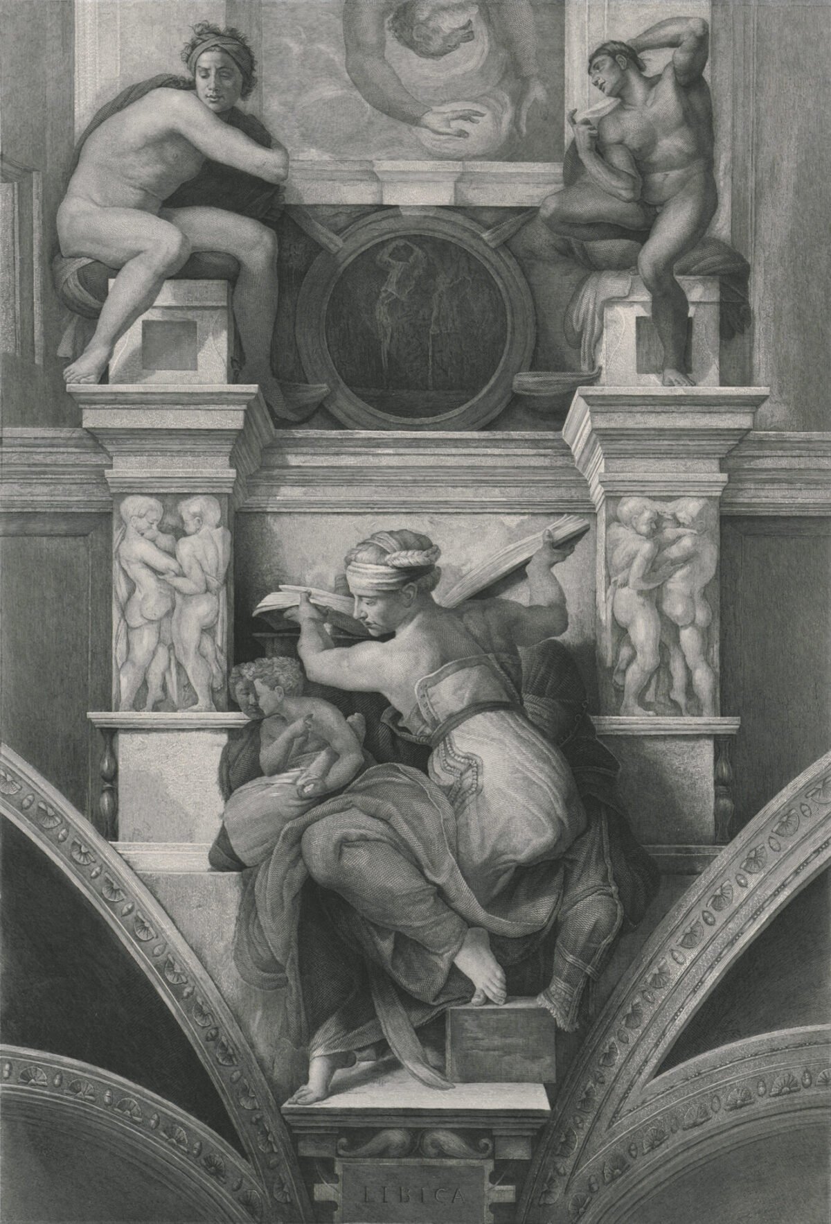 <span class="numbwork">1366</span > <span class="bullwork">•</span > Sibila libia (detalle del fresco de la Capilla Sixtina)