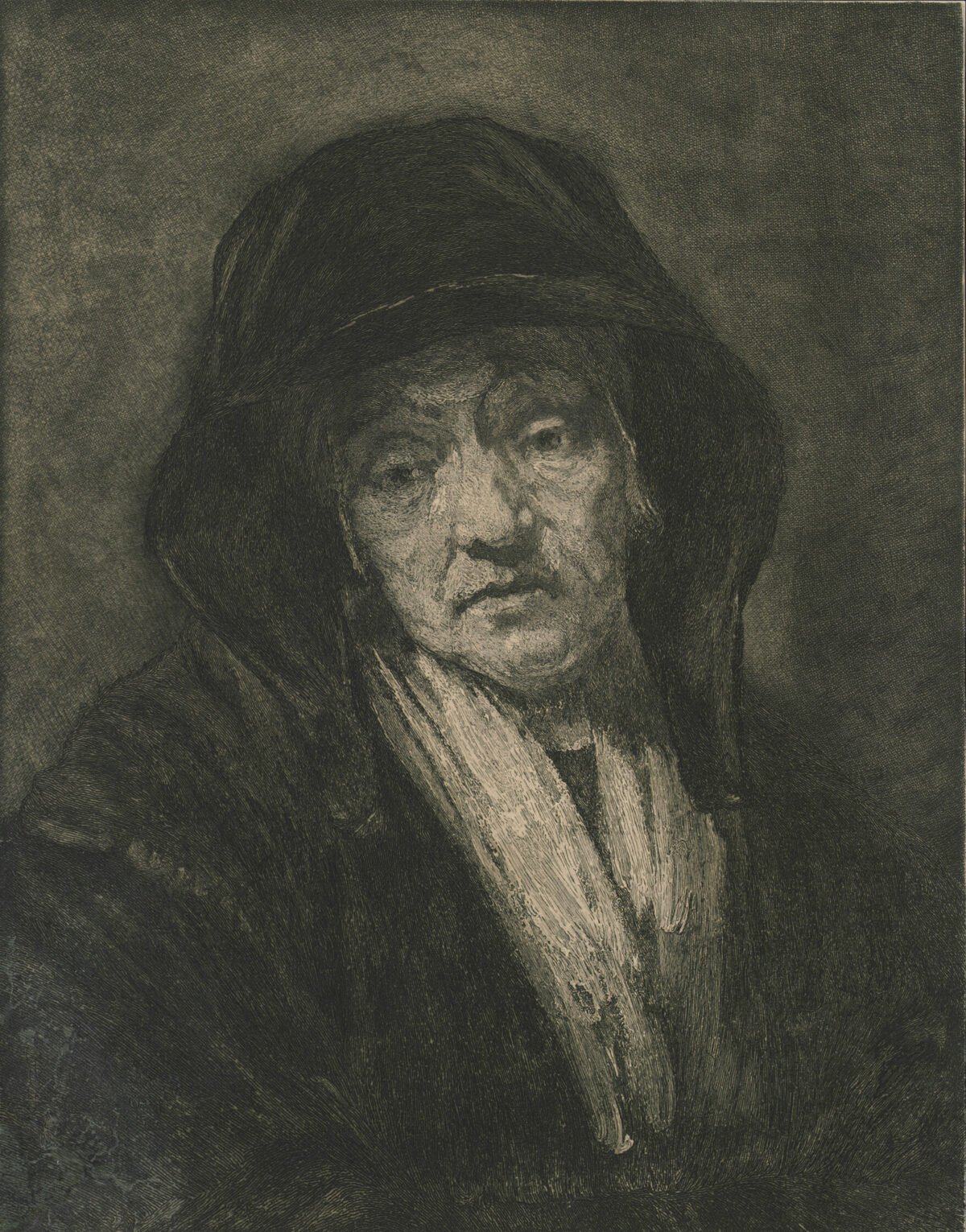 <span class="numbwork">1403</span > <span class="bullwork">•</span > Retrato de una anciana (la madre de Rembrandt)
