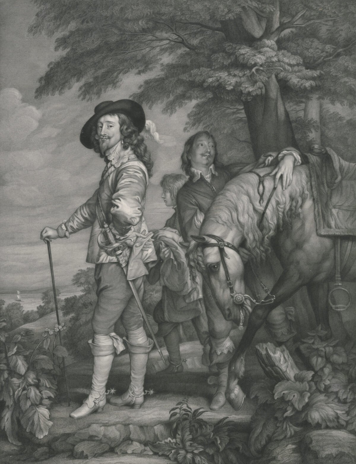 <span class="numbwork">1412</span > <span class="bullwork">•</span > Retrato de Carlos I de Inglaterra acompañado del duque de Hamilton