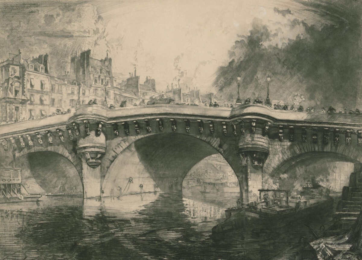 <span class="numbwork">1437</span > <span class="bullwork">•</span > El Pont Neuf visto desde la esclusa de Monnaie