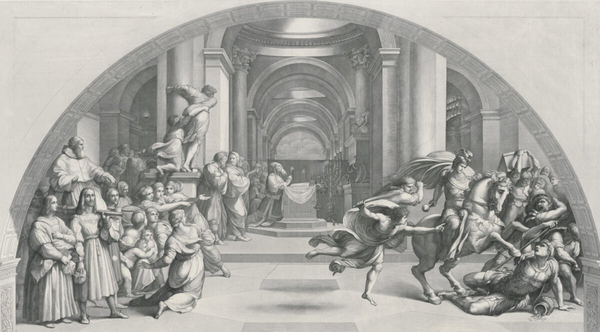 <span class="numbwork">1468</span > <span class="bullwork">•</span > Expulsión de Heliodoro del Templo
