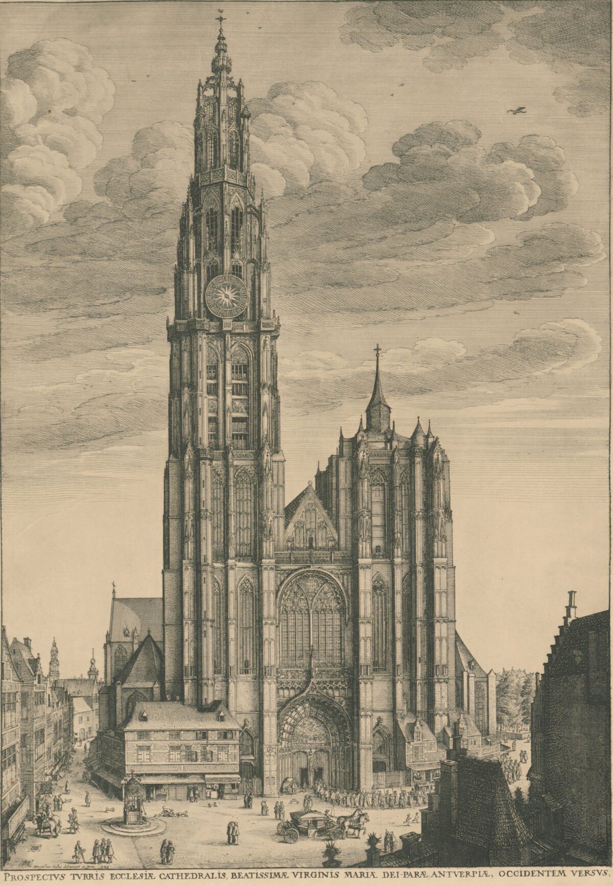 <span class="numbwork">1492</span > <span class="bullwork">•</span > Fachada occidental de la Catedral de Amberes