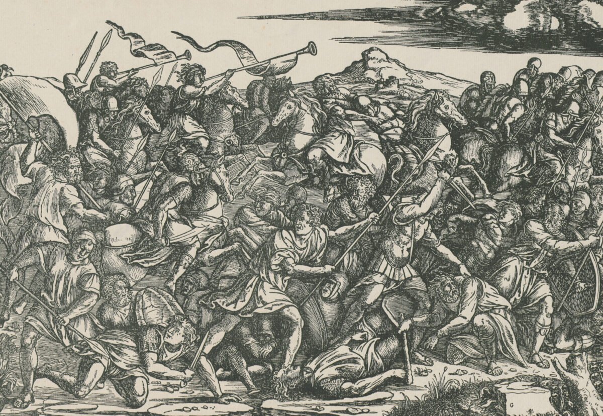 <span class="numbwork">1493</span > <span class="bullwork">•</span > Batalla de caballeros e infantería (Batalla de Cadore)
