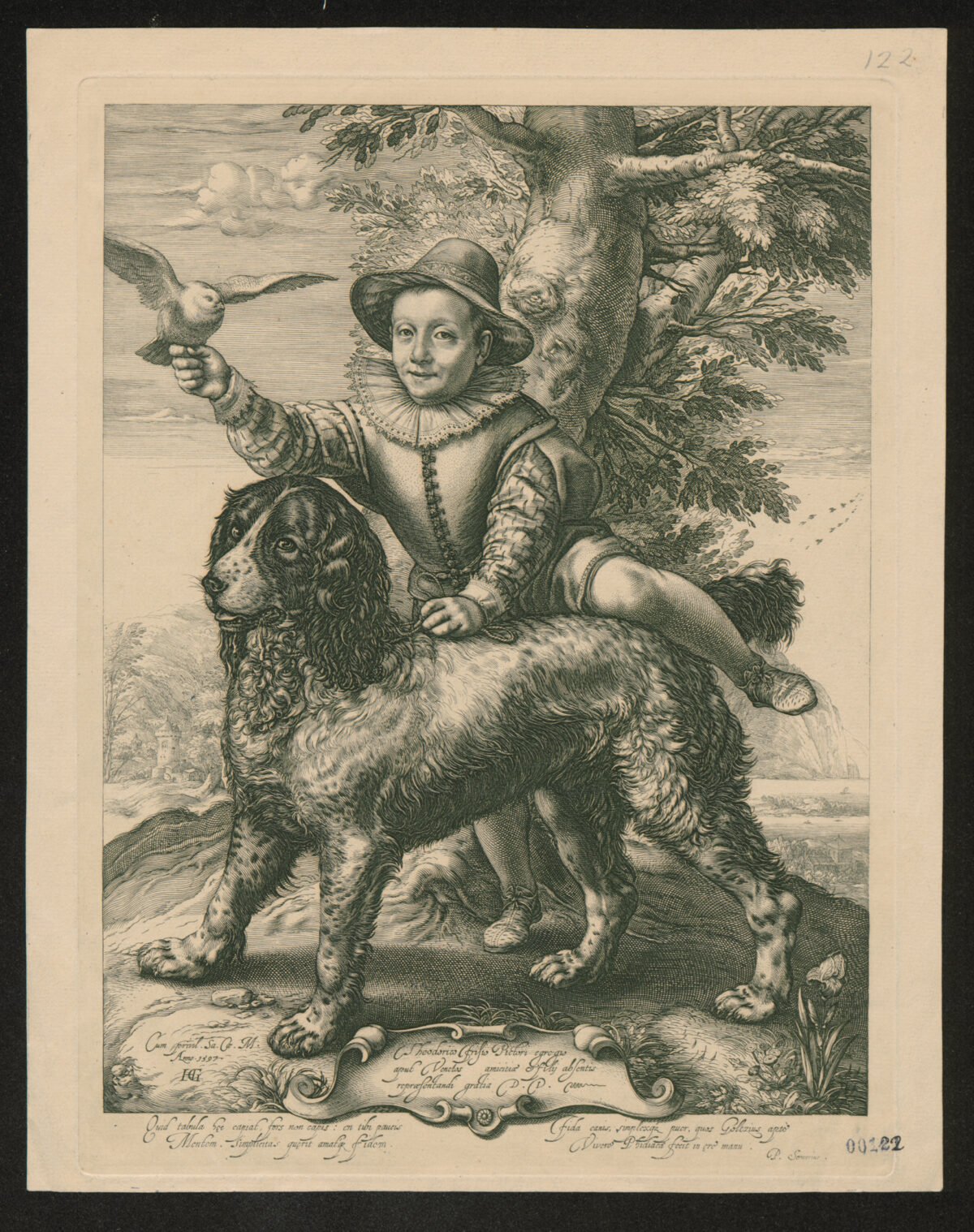 <span class="numbwork">1496</span > <span class="bullwork">•</span > Retrato de Federico de Vries y su perro - Image 2