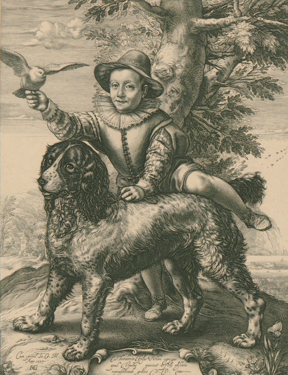 <span class="numbwork">1496</span > <span class="bullwork">•</span > Retrato de Federico de Vries y su perro