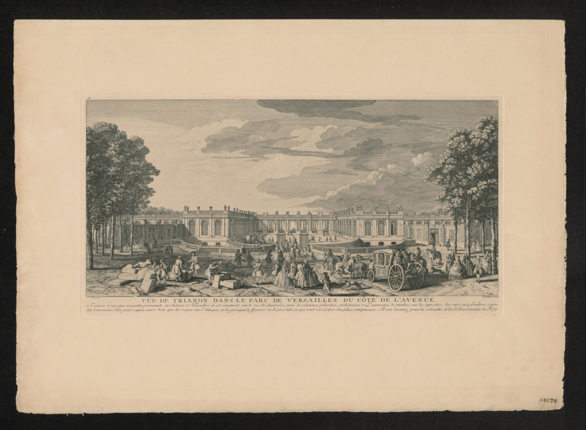 <span class="numbwork">1544</span > <span class="bullwork">•</span > Vista del Trianon en el Parque de Versalles desde la avenida - Image 2