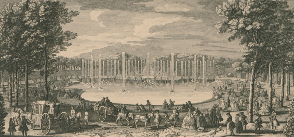 <span class="numbwork">1546</span > <span class="bullwork">•</span > Vista de la Fuente de Neptuno en el Jardín de Versalles
