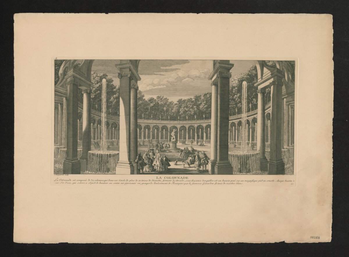 <span class="numbwork">1551</span > <span class="bullwork">•</span > Vista de la arboleda de la columnata en los jardines de Versalles - Image 2
