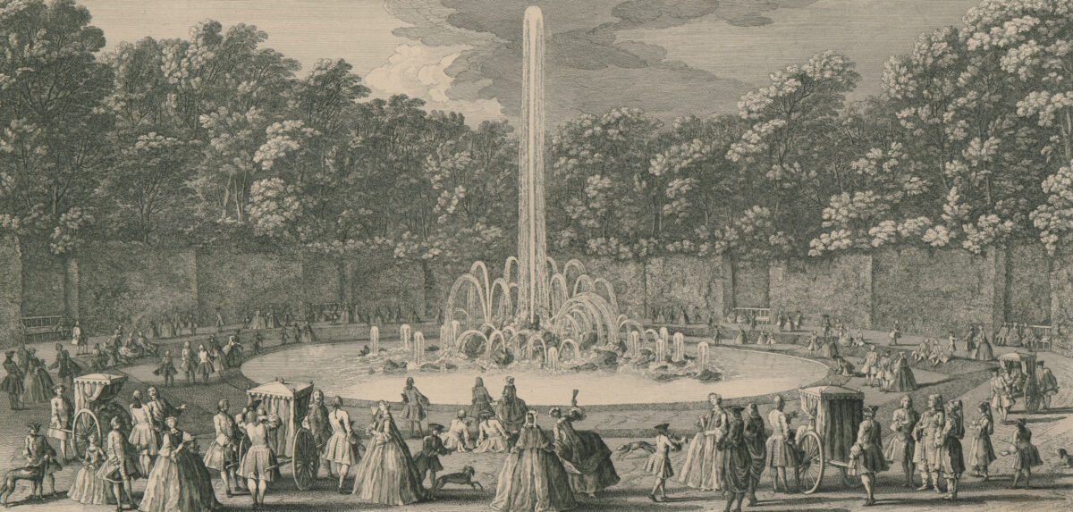 <span class="numbwork">1554</span > <span class="bullwork">•</span > Fuente del bosquete del encelado en los Jardines de Versalles