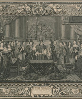 <span class="numbwork">1568</span > <span class="bullwork">•</span > Matrimonio de Luis XIV y María Teresa de Austria