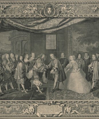 <span class="numbwork">1571</span > <span class="bullwork">•</span > Entrevista entre Luis XIV de Francia y Felipe IV de España