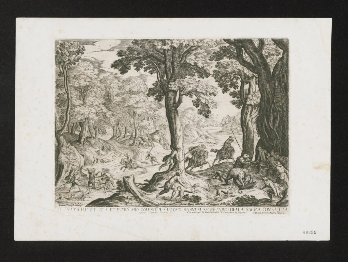 <span class="numbwork">1584</span > <span class="bullwork">•</span > Escena en el bosque (cacería de osos) - Image 2