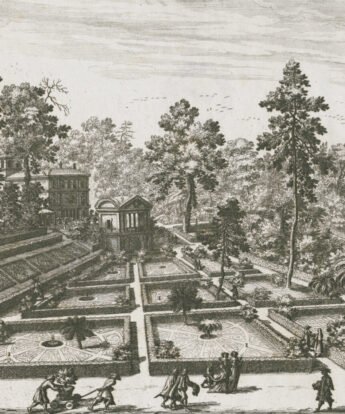 <span class="numbwork">1588</span > <span class="bullwork">•</span > Vista del Jardín del Belvedere en el Palacio Papal del Vaticano