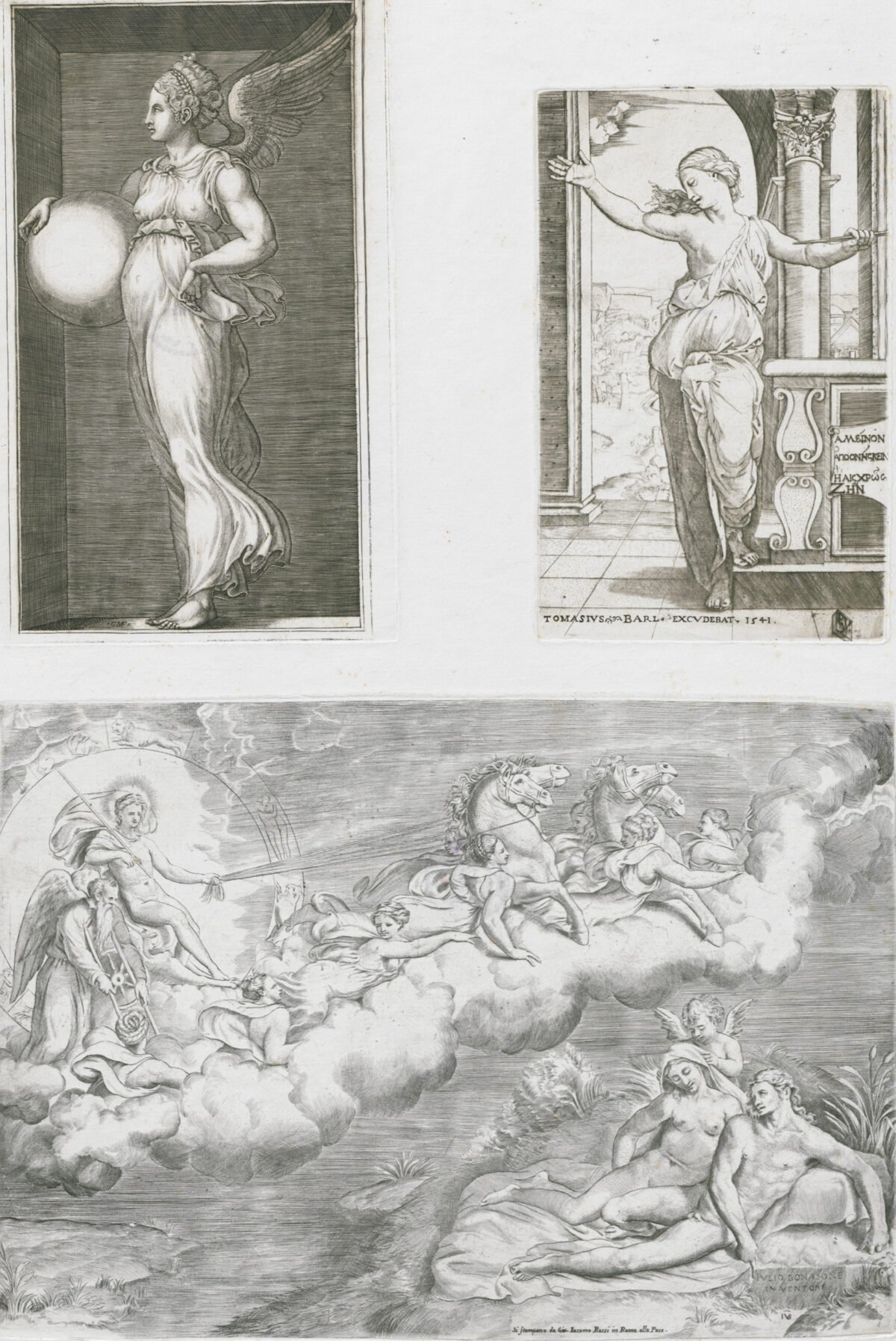 <span class="numbwork">1591</span > <span class="bullwork">•</span > Figura alegórica que sostiene una esfera - El suicidio de Lucrecia - Una alegoría del sol naciente