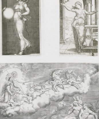 <span class="numbwork">1591</span > <span class="bullwork">•</span > Figura alegórica que sostiene una esfera - El suicidio de Lucrecia - Una alegoría del sol naciente