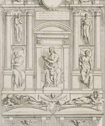 <span class="numbwork">1594</span > <span class="bullwork">•</span > Estudio para una tumba de los Medici en San Lorenzo