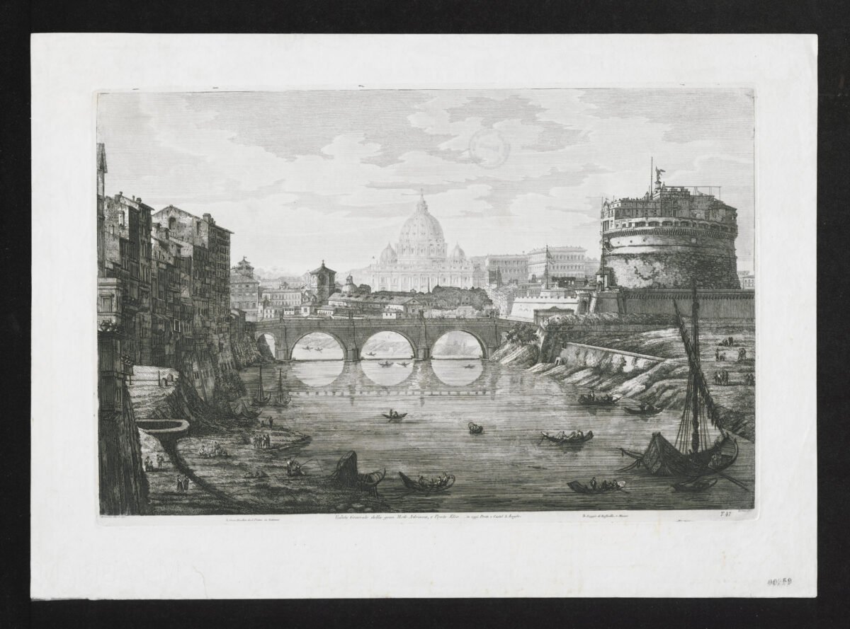 <span class="numbwork">1596</span > <span class="bullwork">•</span > Vista del puente y el castillo de Sant'Angelo - Image 2