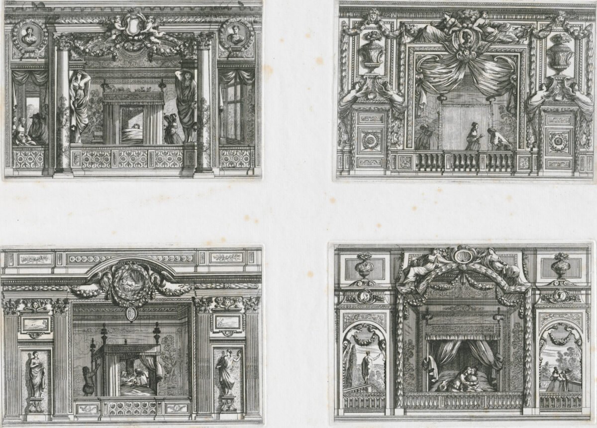 <span class="numbwork">1597</span > <span class="bullwork">•</span > Diseños de alcobas barrocas