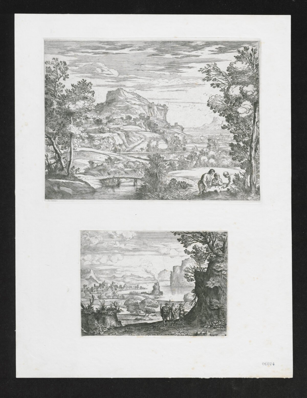 <span class="numbwork">1601</span > <span class="bullwork">•</span > Paisaje con tres hombres jugando con dados - Paisaje con tres hombres caminando - Image 4