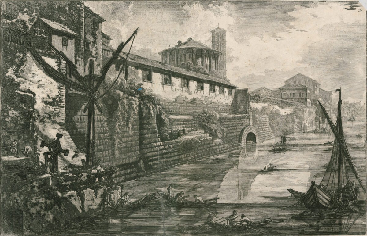 <span class="numbwork">1606</span > <span class="bullwork">•</span > Vista de la Cloaca Máxima de Roma