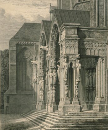 <span class="numbwork">1616</span > <span class="bullwork">•</span > Vista de la Catedral de Chartres (pórtico norte)