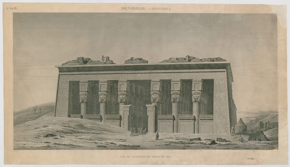 <span class="numbwork">1621</span > <span class="bullwork">•</span > Vista del Templo de Hathor (Templo de Dendera) - Image 2