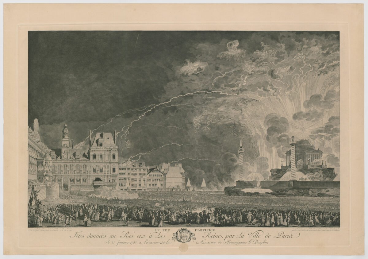 <span class="numbwork">1626</span > <span class="bullwork">•</span > Plaza con fuegos artificiales para celebrar el nacimiento del Delfín - Image 2