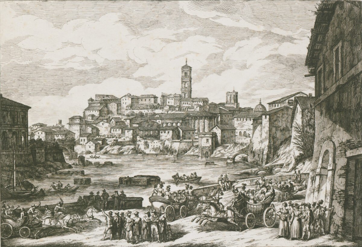 <span class="numbwork">1634</span > <span class="bullwork">•</span > Vista del Capitolio (tomada desde el pie del monte Aventino)