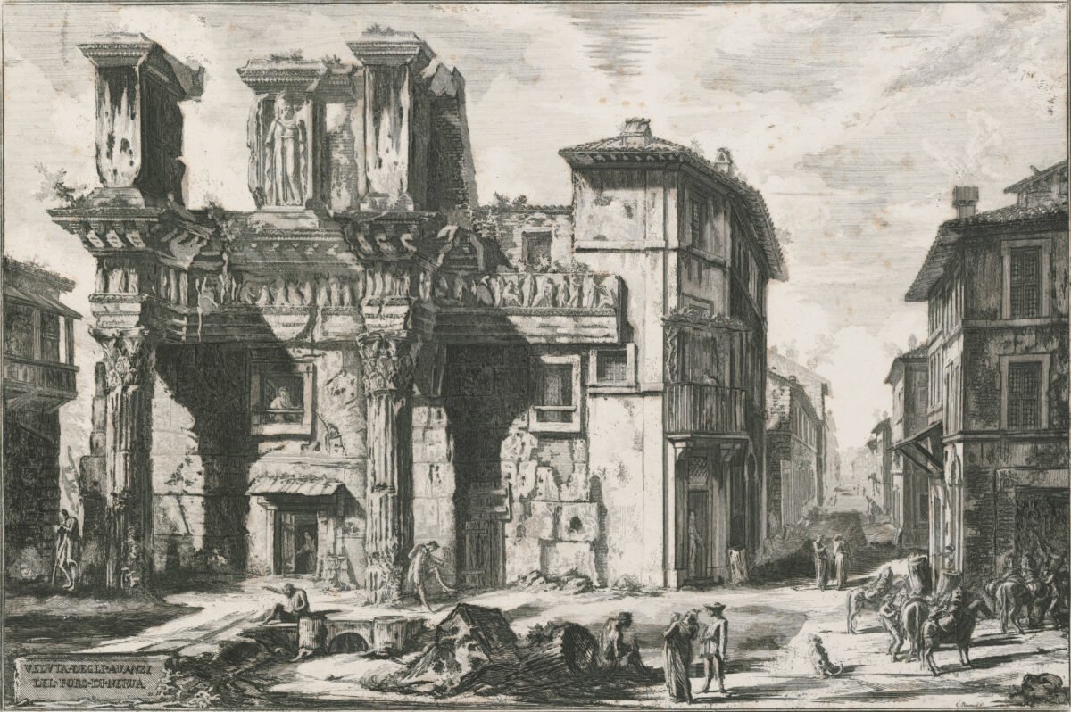 <span class="numbwork">1636</span > <span class="bullwork">•</span > Vista de los restos del Foro de Nerva