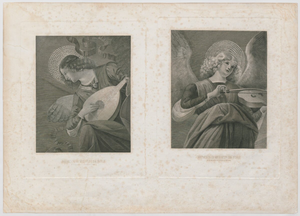 <span class="numbwork">1638</span > <span class="bullwork">•</span > Ángel con un laúd / Ángel con violín - Image 2
