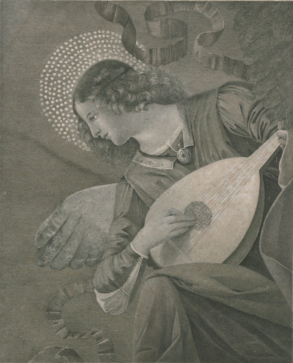 <span class="numbwork">1638</span > <span class="bullwork">•</span > Ángel con un laúd / Ángel con violín - Image 4
