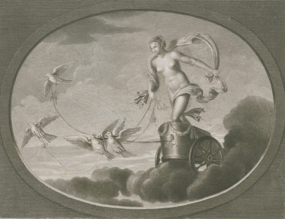 <span class="numbwork">1641</span > <span class="bullwork">•</span > Venus cabalgando en su carro - Apolo sobre su carro