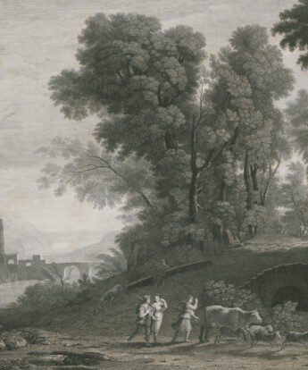 <span class="numbwork">1645</span > <span class="bullwork">•</span > Paisaje con el viaje de Jacob (pastores y rebaño)