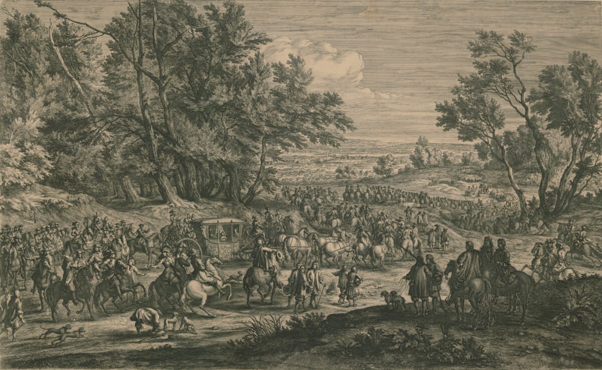 <span class="numbwork">1652</span > <span class="bullwork">•</span > La reina se dirige a Fontainebleau acompañada de sus guardias