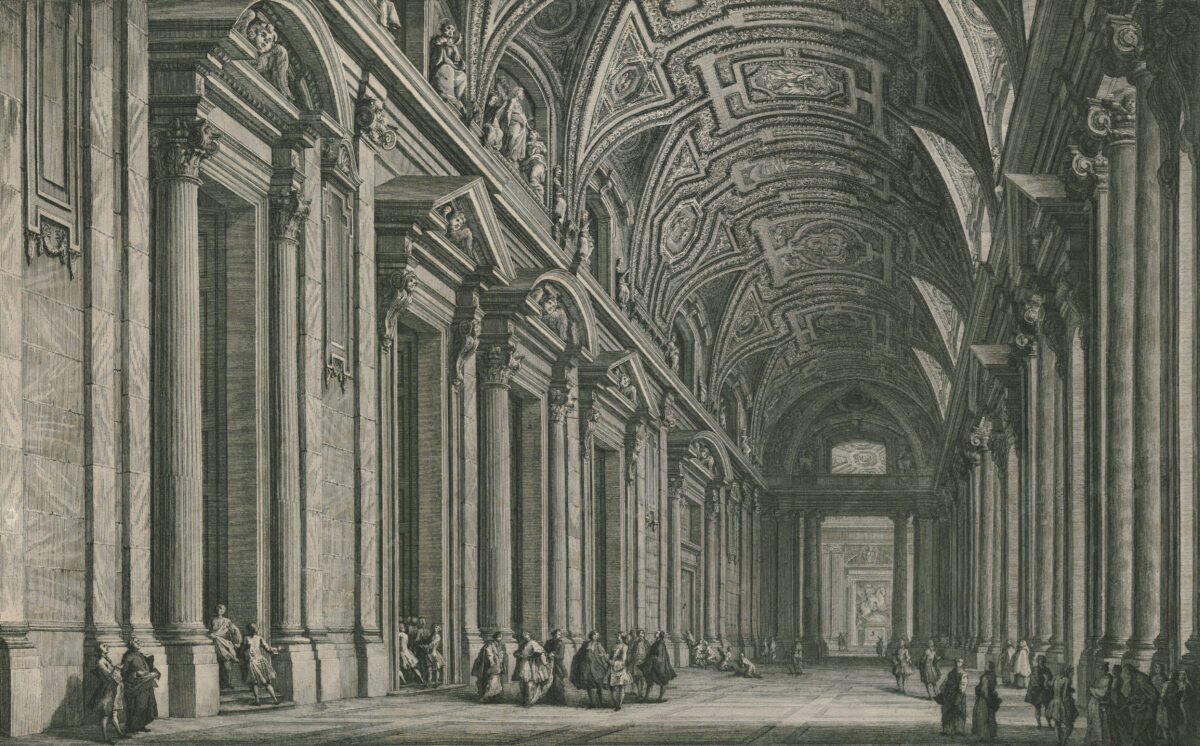 <span class="numbwork">1653</span > <span class="bullwork">•</span > Entrada de la Basílica de San Pedro (Vaticano)